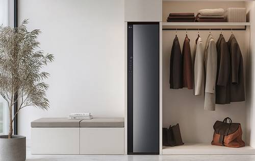 LG전자는  ‘2026 NEW LG 스타일러 오브제컬렉션’ 5벌식과 3벌식 신제품을 선보였다.