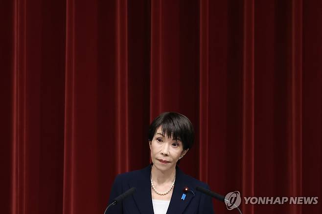 다카이치 사나에 일본 총리 [EPA 연합뉴스 자료사진. 재판매 및 DB 금지]