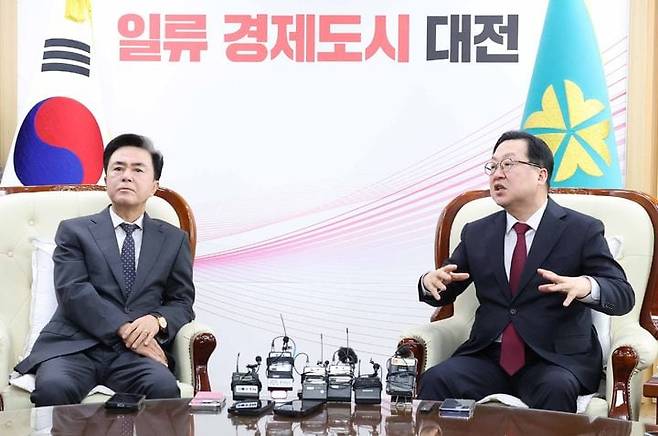이장우 김태흠 회동