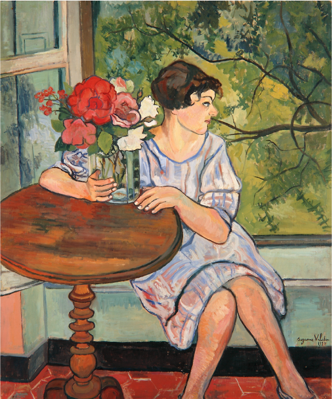 수잔 발라동의 ‘창문 앞에 있는 젊은 여인’(1930년). ⓒThe San Diego Museum of Art