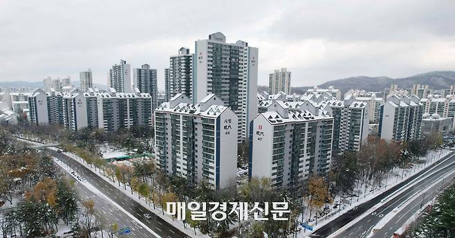 1기 신도시 재건축 선도지구 중 한 곳인 경기도 분당 시범 현대아파트 단지 전경. 매경DB