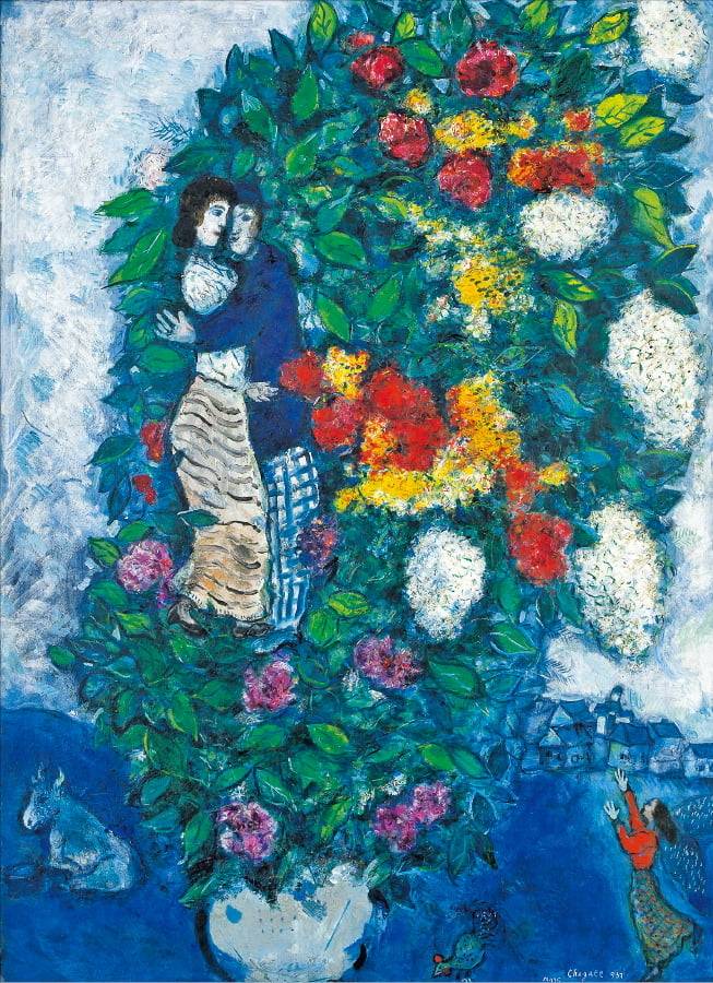 마르크 샤갈의 ‘꽃다발(Bouquet de Fleurs)’. 지난해 94억원에 경매에서 낙찰돼 국내 미술품 경매 최고가를 기록했다. <서울옥션>