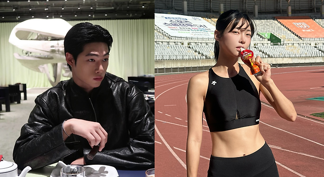 왼쪽부터 송승일, 김민지. 인스타그램 캡처.