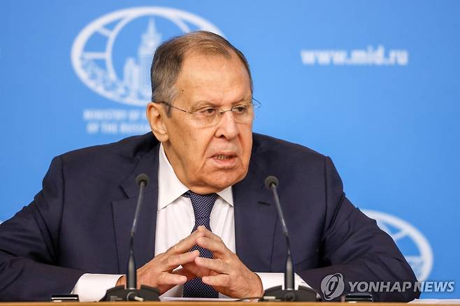 세르게이 라브로프 러시아 외무장관 [타스 연합뉴스. 재판매 및 DB 금지]