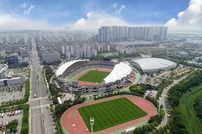 방탄소년단(BTS) 월드 투어가 개최될&nbsp;고양종합운동장 일대 전경. 사진=고양도시공사