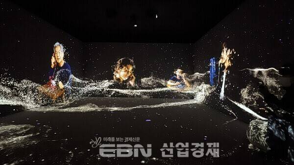 KT 온마루 미디어 아트 공간. [출처= 김채린 기자]