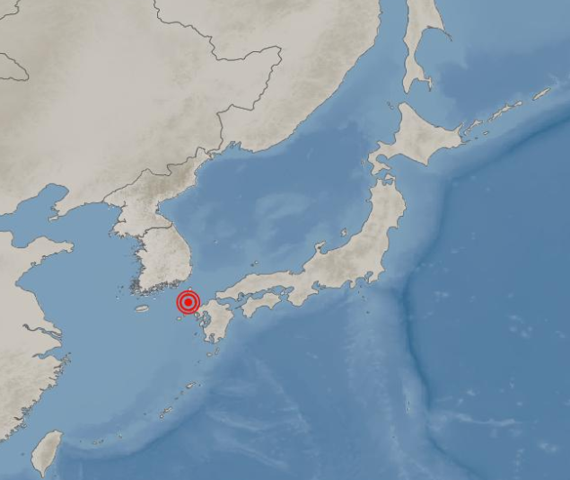 일본 대마도에서 규모 3.5의 지진이 발생했다. [사진=기상청]