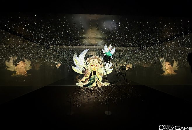 아트 전시물 속 쿠키런 캐릭터의 특징을 잃지 않았다.