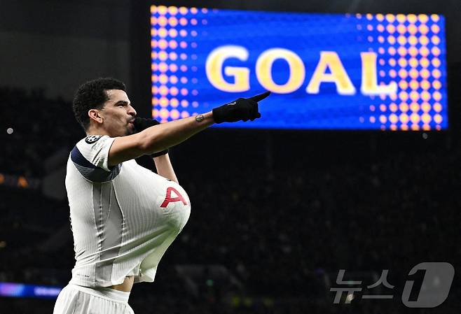 토트넘 공격수 도미닉 솔랑케. ⓒ 로이터=뉴스1