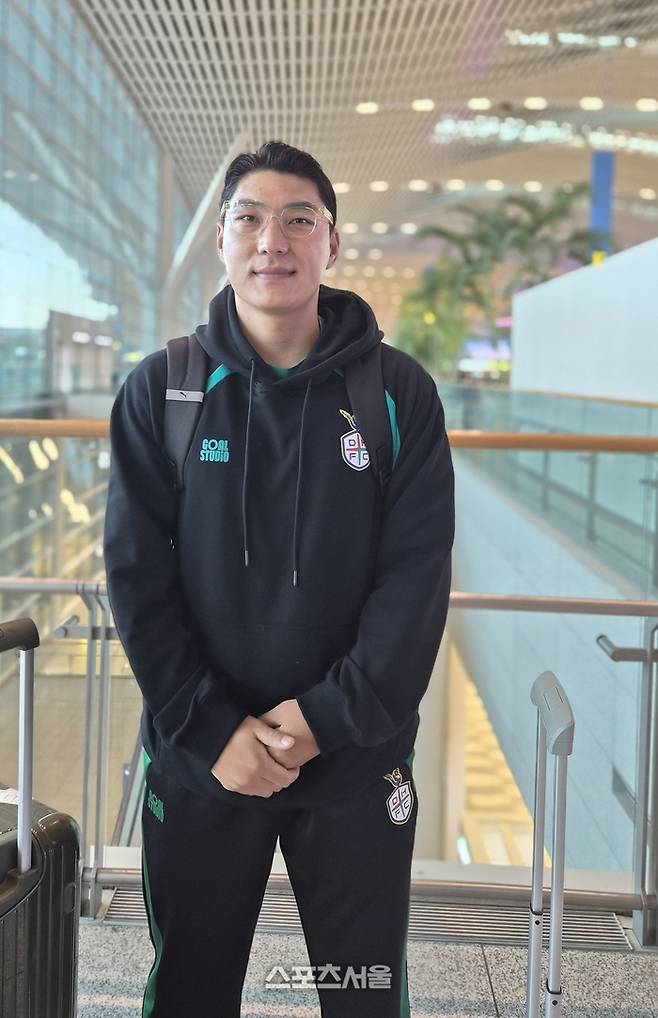 대전 주민규. 사진 | 인천공항=박준범기자