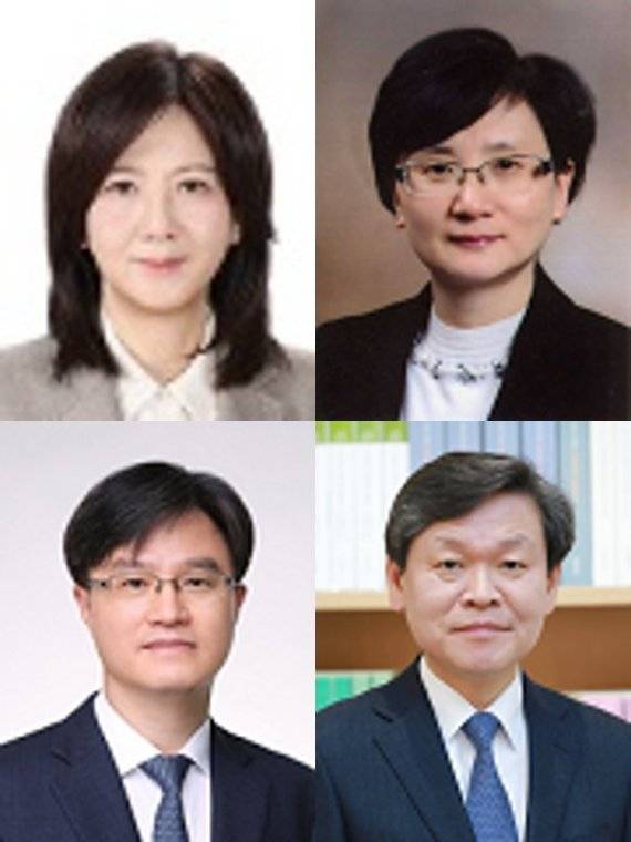 왼쪽 상단부터 시계방향으로 김민기 수원고법 판사(55·사법연수원 26기), 박순영 서울고법 판사(59·연수원 25기), 윤성식 서울고법 부장판사(57·연수원 24기), 손봉기 대구지법 부장판사(60·연수원 22기)