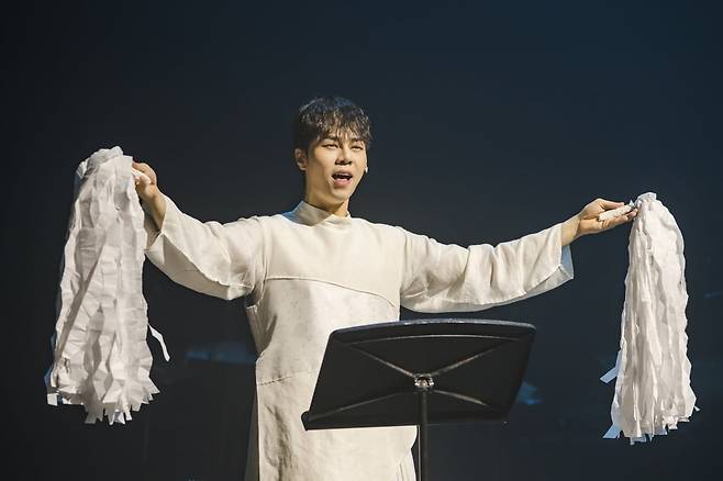 국립창극단 무대에서 김수인. 국립극장 제공