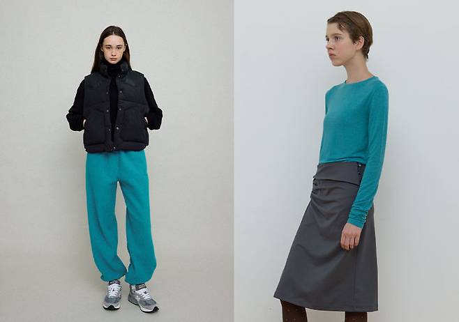 [서울=뉴시스] 29CM에서 2026년 패션 트렌드 컬러로 주목받고 있는 '트랜스포머티브 틸' 관련 상품. (사진=무신사 제공)  *재판매 및 DB 금지