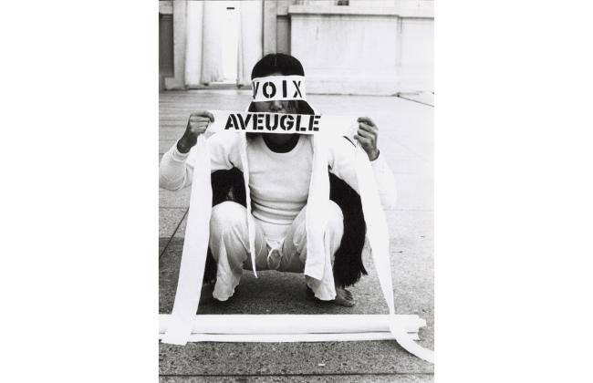 Theresa Hak Kyung Cha, Aveugle Voix, 1975. Documentation of performance rehearsal at Greek Theatre, UC Berkeley. Gift of the Theresa Hak Kyung Cha Memorial Foundation. *재판매 및 DB 금지