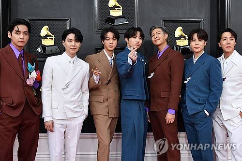 BTS [AFP 연합뉴스 자료사진. 재판매 및 DB 금지]