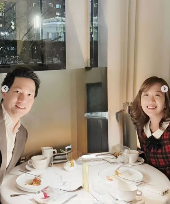 배우 서민정과 재미교포 치과의사 남편 안상훈 씨. 서민정 인스타그램