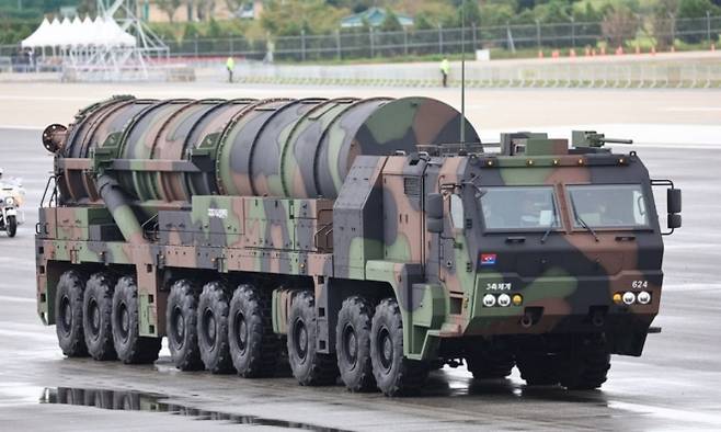 ‘현무-5’ 지대지 탄도미사일. 연합뉴스