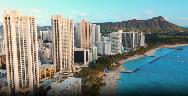 하와이 하얏트 리젠시 와이키키 비치 리조트 앤 스파의 전경. 사진=홈페이지 캡쳐