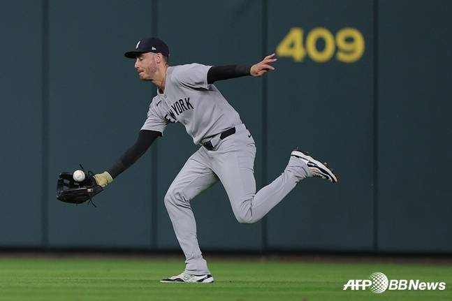 외야 전 포지션을 소화할 수 있는 벨린저. /AFPBBNews=뉴스1