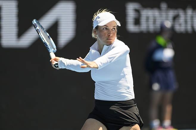 생애 처음으로 호주오픈 여자단식 16강에 진출한 율리아 푸틴체바. 게티이미지코리아