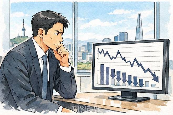 주식시장이 연초 가파른 상승세를 보이며 장중 '오천피'까지 돌파했지만, 채권시장에는 좀처럼 온기가 돌지 않고 있다. ⓒ데일리안 AI 삽화 이미지