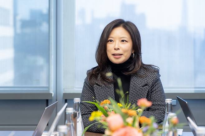 방실 스텔란티스코리아 대표가 올해 경영 전략을 발표하고 있다.