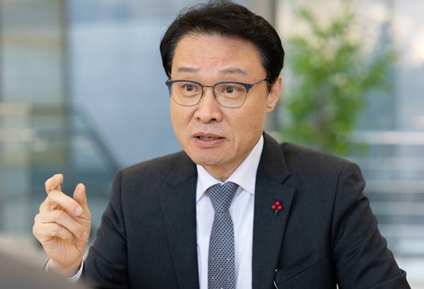 ▲ 이규연 청와대 홍보소통수석이 지난 21일 청와대 사랑채에서 미디어오늘과 인터뷰를 하고 있다. 사진=홍보소통수석실
