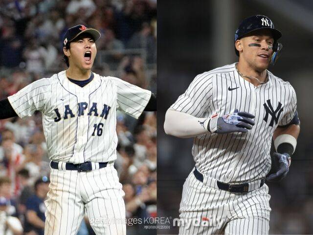 오타니 쇼헤이와 애런 저지./게티이미지코리아