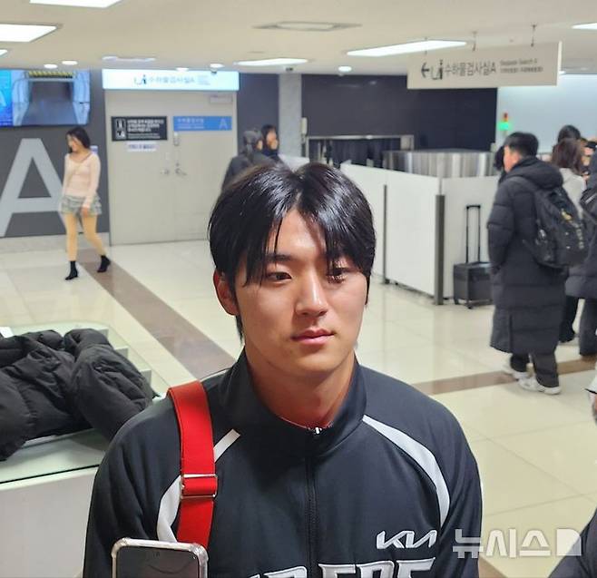 [김포공항=뉴시스] 박윤서 기자 = 프로야구 KIA 타이거즈 김도영. 2026.01.23.