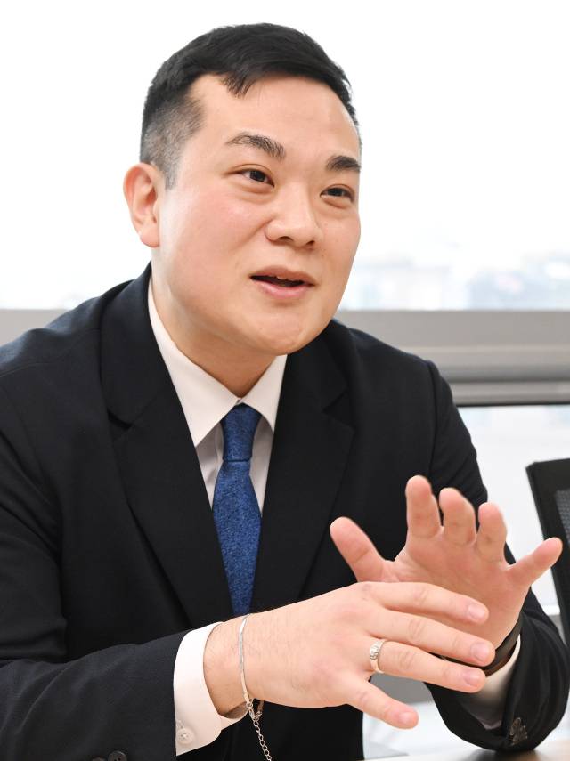 박윤수 전 비서관이 여의도 정치권에서의 경험을 이야기하고 있다. 오승현 기자