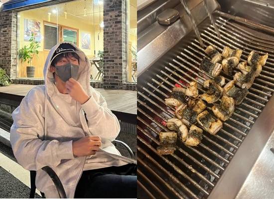 차은우 장어집 방문 사진. 차은우 계정.