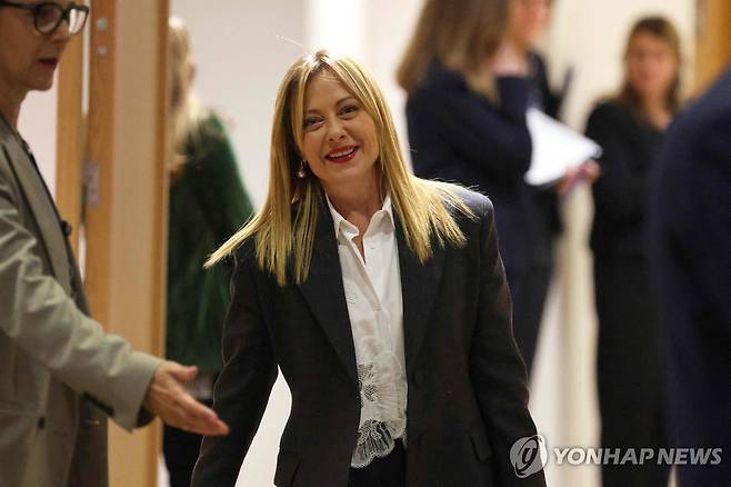 조르자 멜로니 이탈리아 총리 [AFP 연합뉴스 자료사진. 재배포 및 DB 금지]