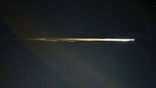 미국에서 촬영된 선저우 15호 대기권 재진입 사진 (제공=크리스토퍼 H./미국 기상학회)