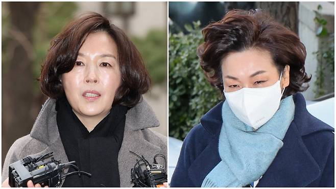 김경 서울시 의원(왼쪽)과 김병기 의원 배우자인 이예다 씨/ 연합뉴스