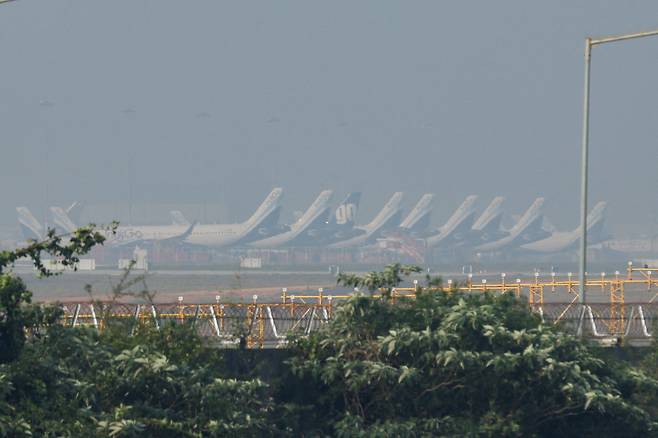 지난해 12월 6일 인동 뱅갈루루 켐피고다 국제공항의 모습./로이터 연합뉴스