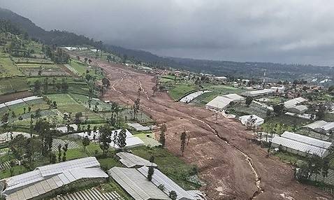 ▲산사태 일어난 인니 서부 반둥 [연합뉴스]