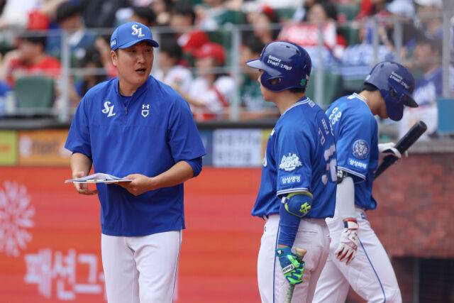 삼성 라이온즈 시절 이진영 코치./삼성 라이온즈