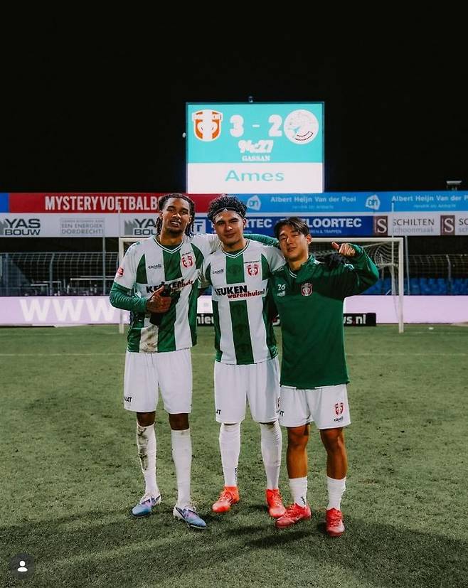 [서울=뉴시스]네덜란드 2부리그 도르드레흐트 윤도영. (사진=도르드레흐트 소셜미디어 캡처) 2026.01.24. photo@newsis.com *재판매 및 DB 금지