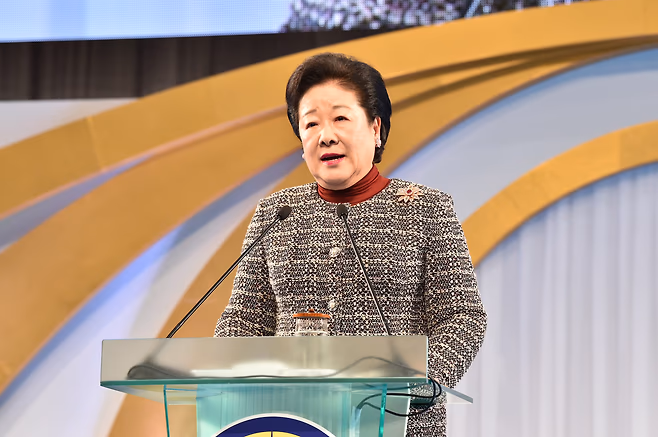 통일교 한학자 총재 (출처=뉴스1)