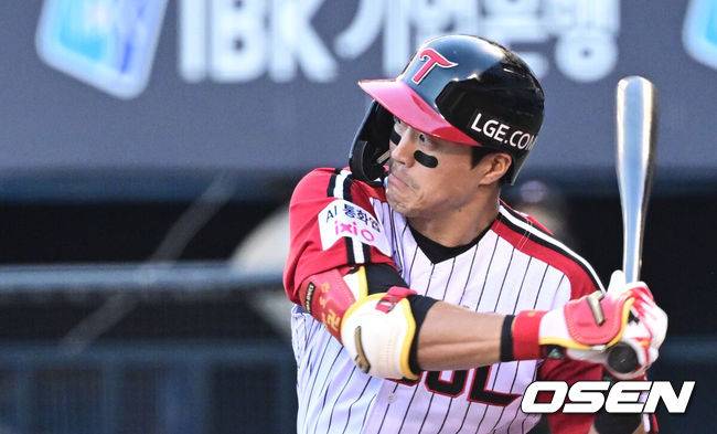 [OSEN=조은정 기자] LG 천성호. 2025.08.10 /cej@osen.co.kr