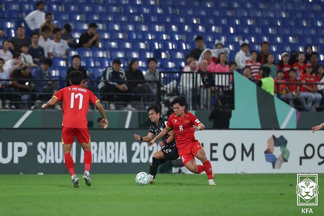 24일 사우디아라비아 제다에서 열린 한국과 베트남의 2026 AFC U-23 아시안컵 3위 결정전 경기 모습. /사진=대한축구협회 제공