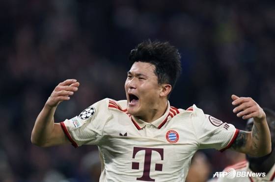 포효하는 김민재. /AFPBBNews=뉴스1