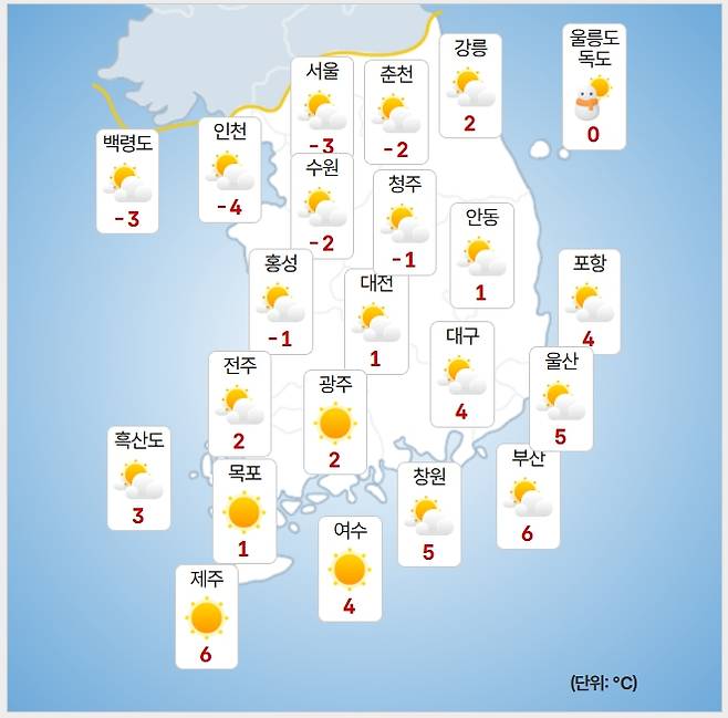 ⓒ기상청: 오늘(25일) 오후 날씨