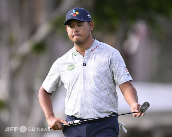 2026년 미국프로골프(PGA) 투어 더 아메리칸 익스프레스 우승 경쟁에 뛰어든 김시우 프로가 3라운드에서 경기하는 모습이다. 사진제공=ⓒAFPBBNews = News1 (사진을 무단으로 사용하지 마십시오.)