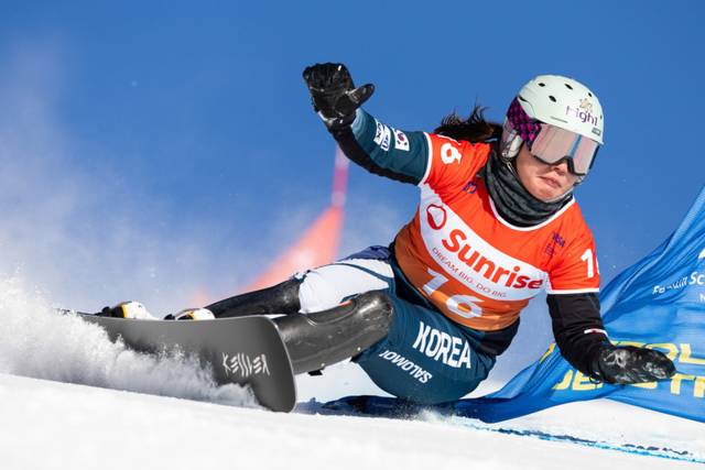 ▲ 정해림 하이원 알파인 스노보드 선수[국제스키연맹 fissowboardracing 제공]