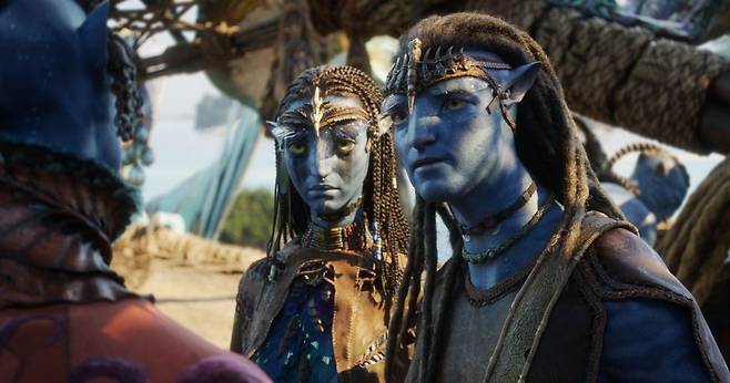 영화 ‘아바타: 불과 재’의 한 장면. 월트디즈니 컴퍼니 코리아 제공