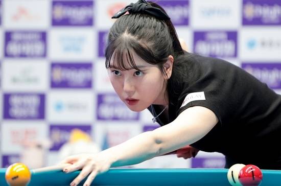 25일 열린 25/26시즌 웰컴저축은행LPBA챔피언십에서 하윤정이 애버리지 1.667, 전체 1위로 1차예선(PPQ)을 통과했다. (사진=PBA)