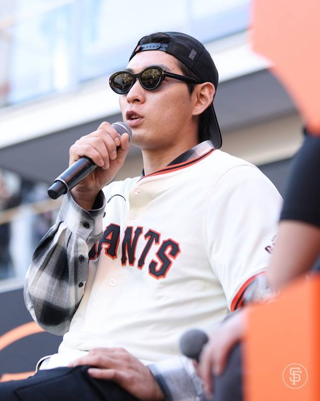 팬 행사에 나선 이정후의 모습. /사진=샌프란시스코 자이언츠 공식 SNS