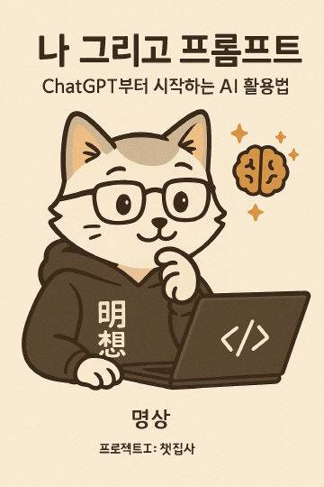 석명섭 주무관이 발행한 전자책 '나 그리고 프롬프트, Chat GPT부터 시작하는 AI 활용법' 표지.