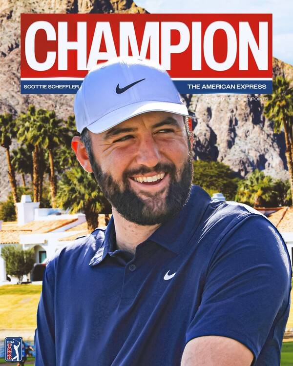 천하무적 셰플러(사진=PGA 골프 공식 SNS)